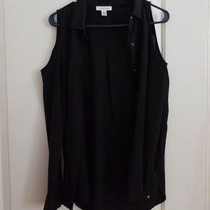 Calvin Klein button up..peek a boo shoulder